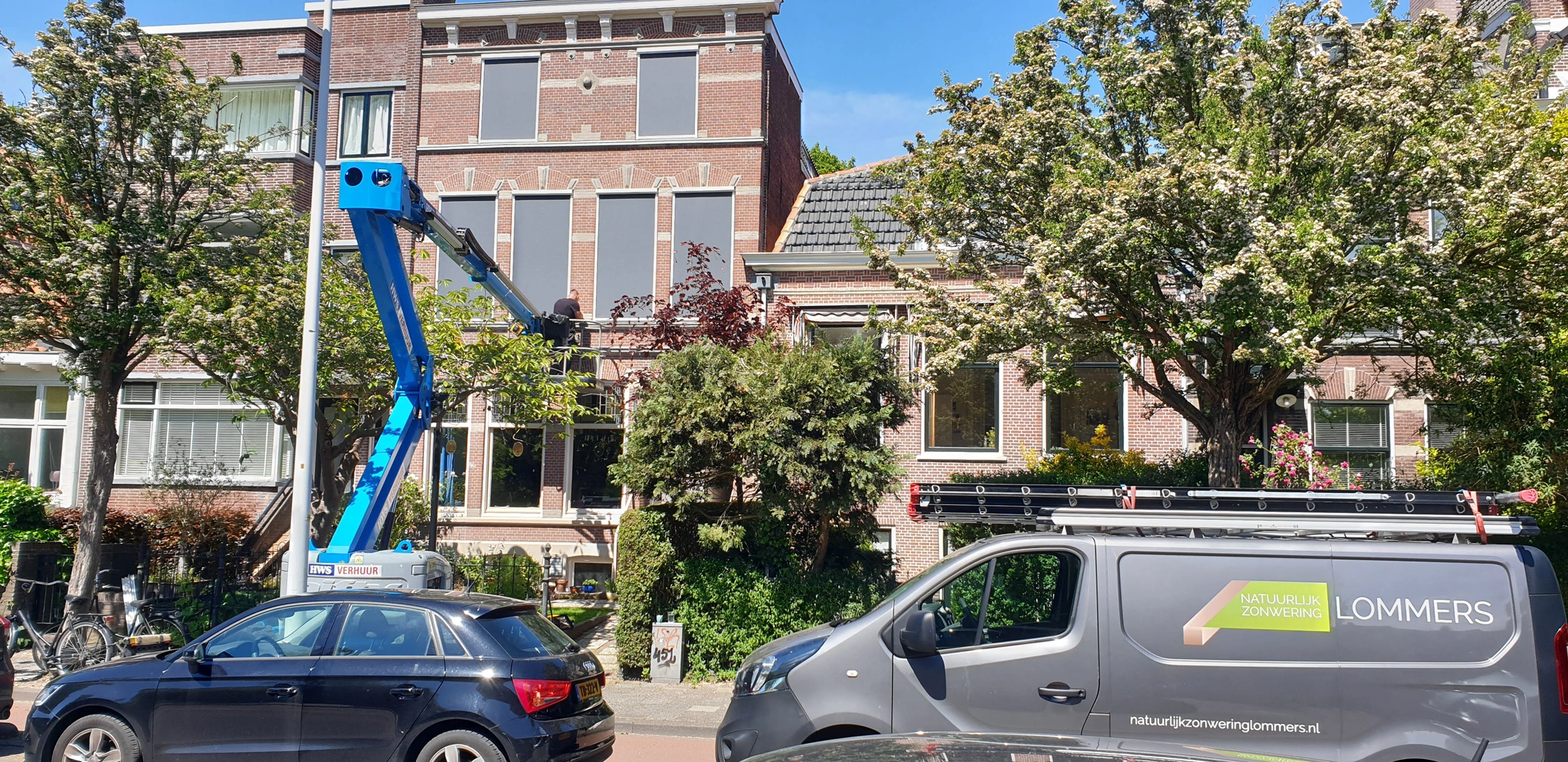 Screen wit antraciet klassieke gevel (2)