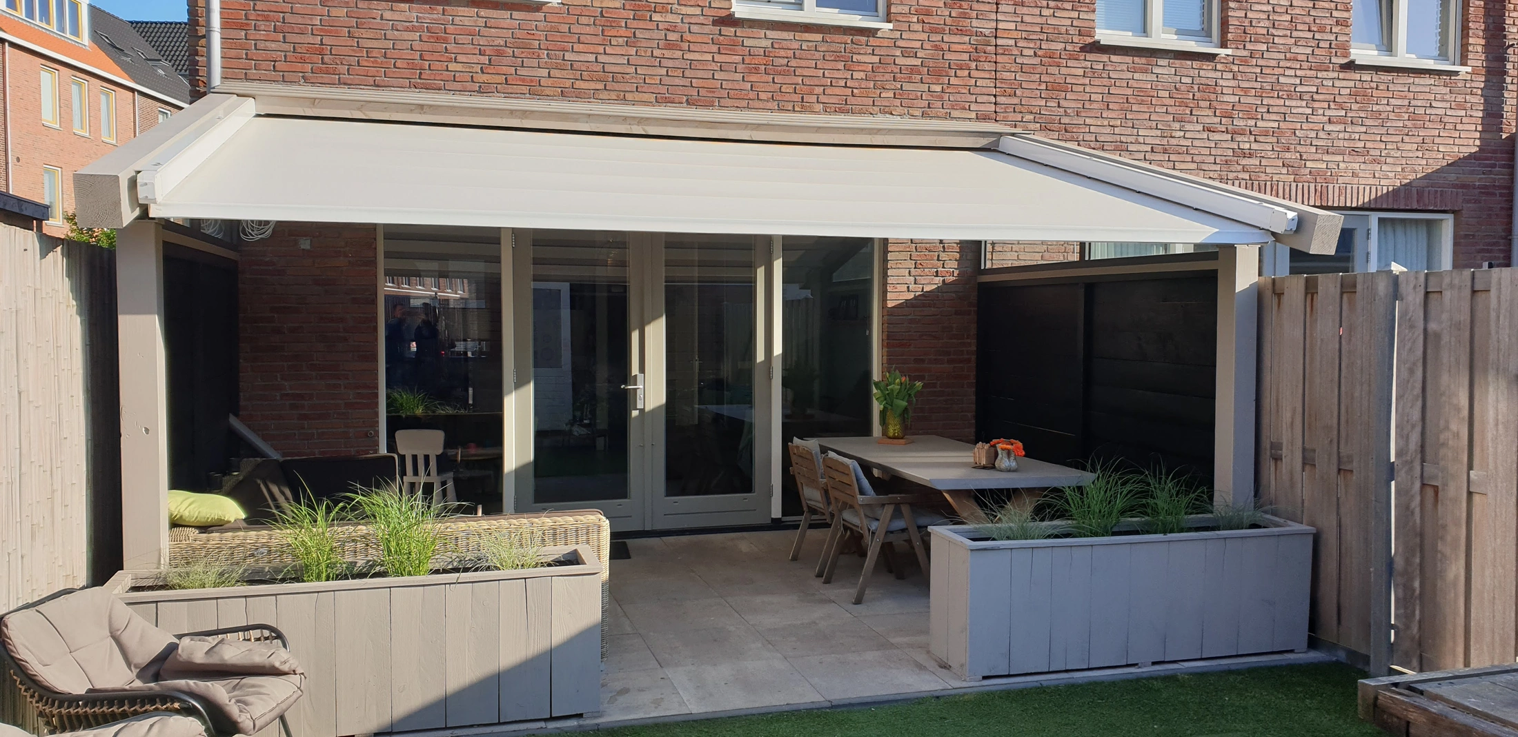 Verandazonwering Pergola PVC doek waterdicht (2)